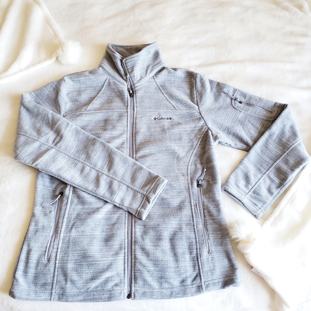 Columbia women's fleece lined zip up jacket size L